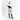70° Long Sleeve Asymm Show Shirt Navy/White