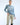 70° Breton Stripe Crew Neck Sweater Chambray + White