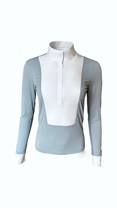 70° Long Sleeve Bib Show Shirt Blue Quartz