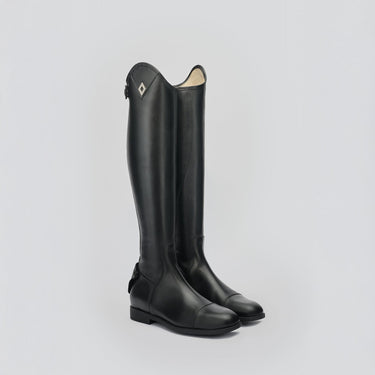Fabbri Dress Prime Laceless Leather Riding Boots Black