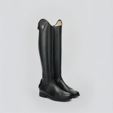 Fabbri Dress Prime Laceless Leather Riding Boots Black