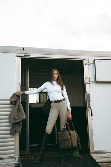 Women's Chloe Lightweight Beige Performance Riding Breeches