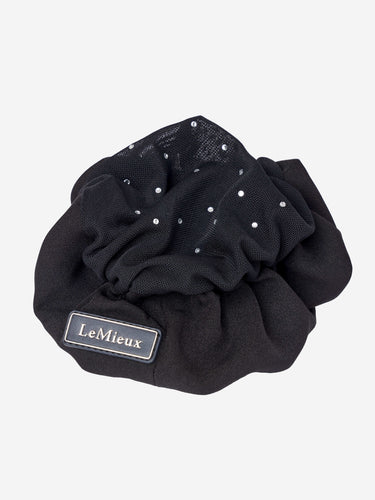 LeMieux Scrunchie with Crystal Hair Net Equestrian Show Accessory