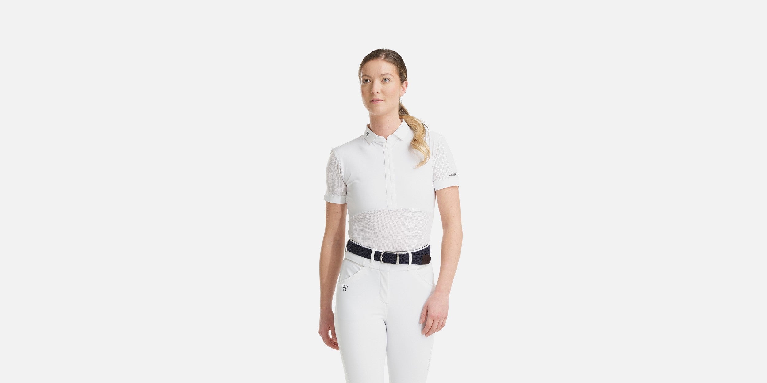 Horse Pilot AeroMesh Short Sleeve Polo Shirt - Lavendar