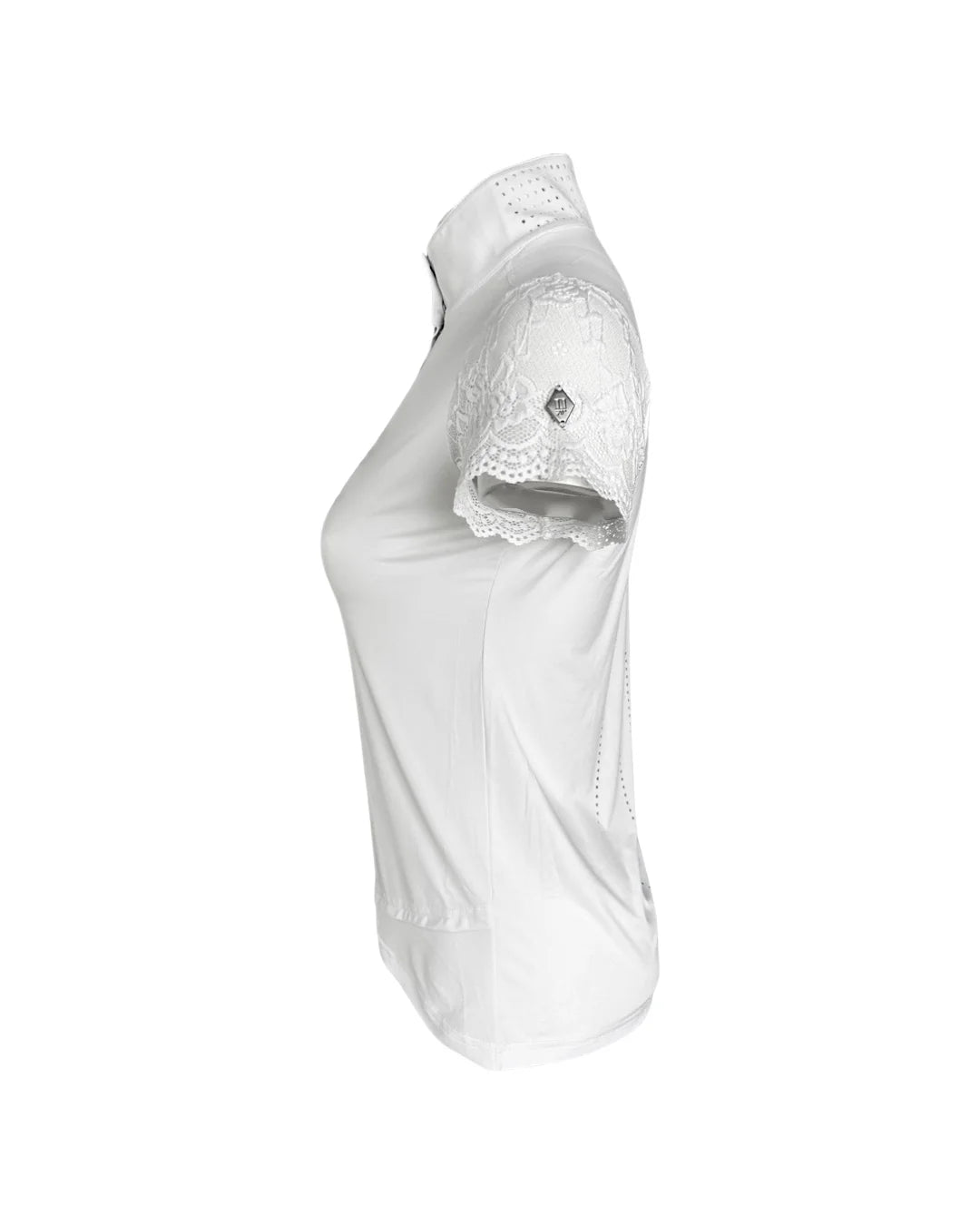 70 Degrees Lace Short Sleeve Show Shirt