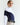 70° Long Sleeve Asymm Show Shirt Navy/White