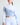 70° Long Sleeve Asymm Show Shirt Blue Quartz/White