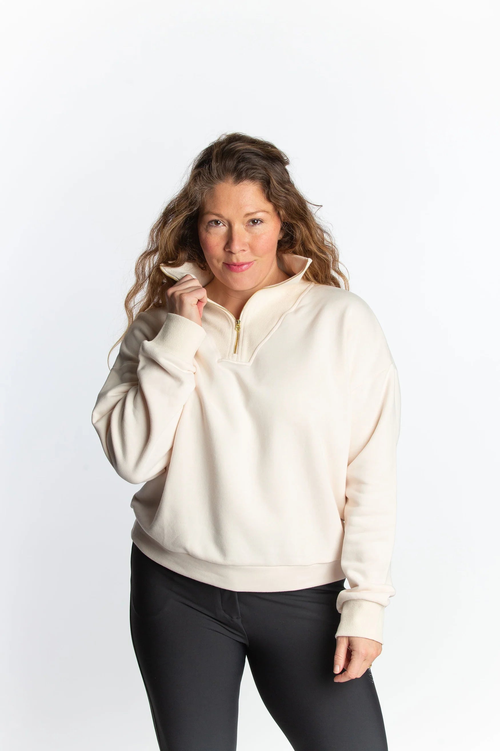 Hannah Childs Women’s Charlie 1/4 Zip Warm Up Jacket - Sage Brush