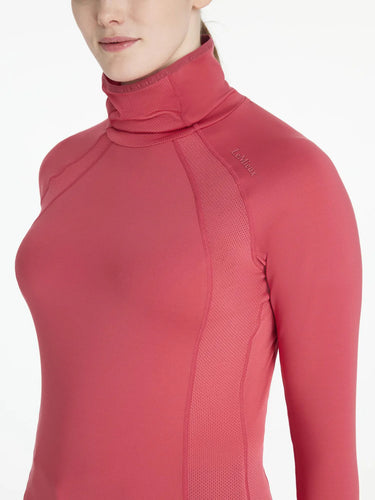 Lemieux Sara Snood Base Layer in Cranberry & Navy