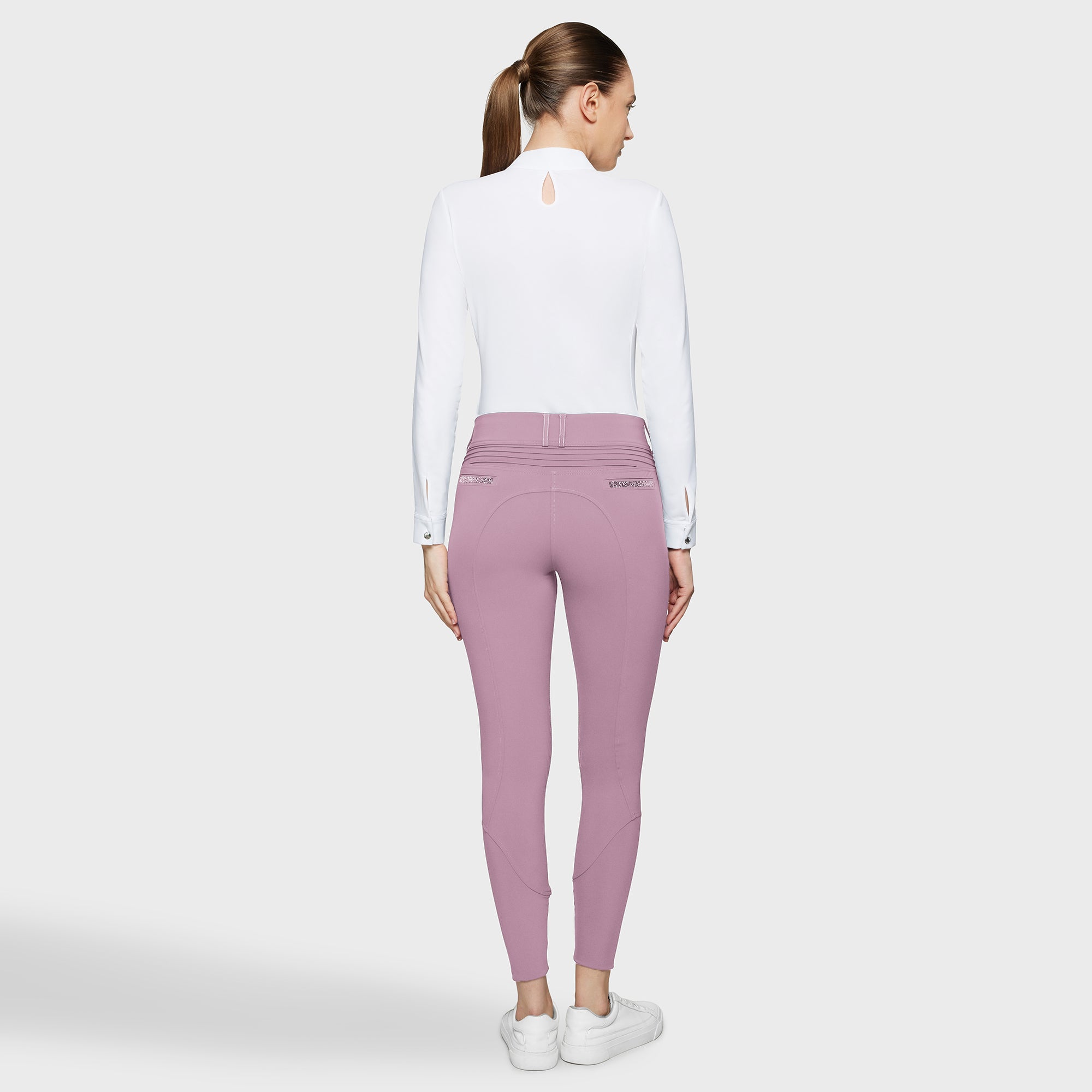 Samshield Women’s Chloe Crystal Breeches - Feather Pink
