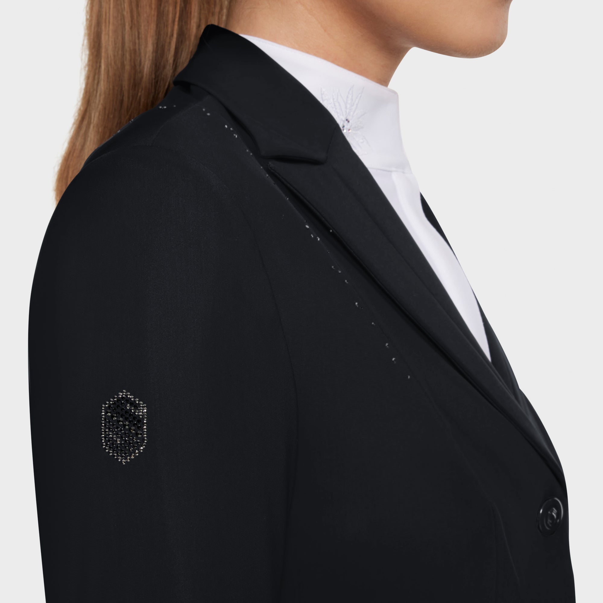 Samshield Victory Flower Crystal Show Coat - Black