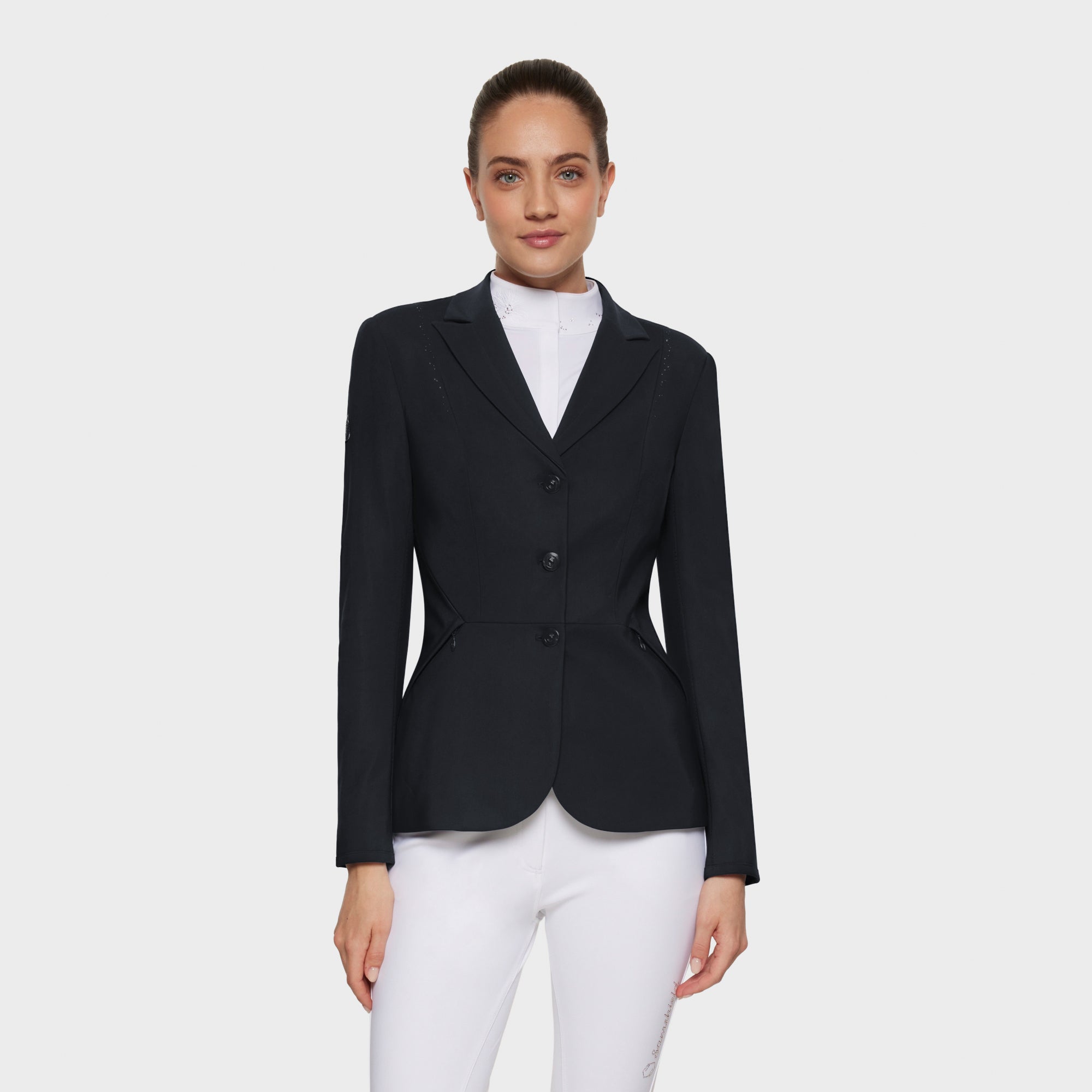 Samshield Victory Flower Crystal Show Coat - Black