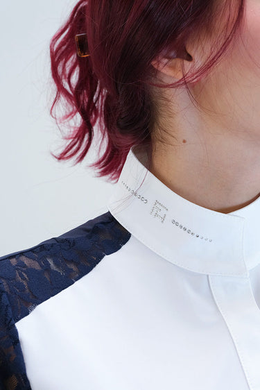 For Horses PARIGINA Women's Show Shirt Silky Move Lace Details