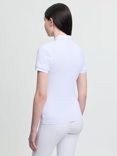 LeMieux Young Rider Brilliance Livvy Short Sleeve Show Shirt White