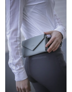 Penelope Leather Phone Pouch With Shoulder Strap