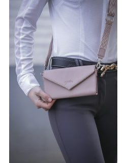 Penelope Leather Phone Pouch With Shoulder Strap