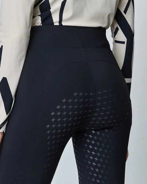 Yagya Compression Pull on Riding Breech - Black Full Seat