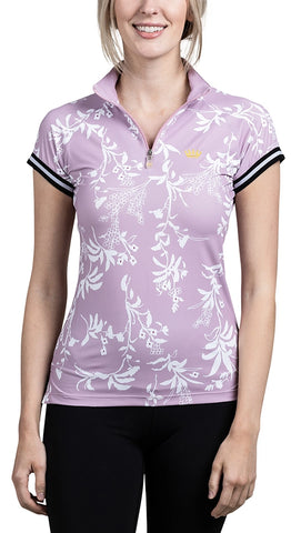 Kastel Sun Shirt - Short Sleeved Lilac Floral