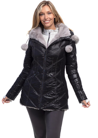 Goode Rider Black Winter Parka