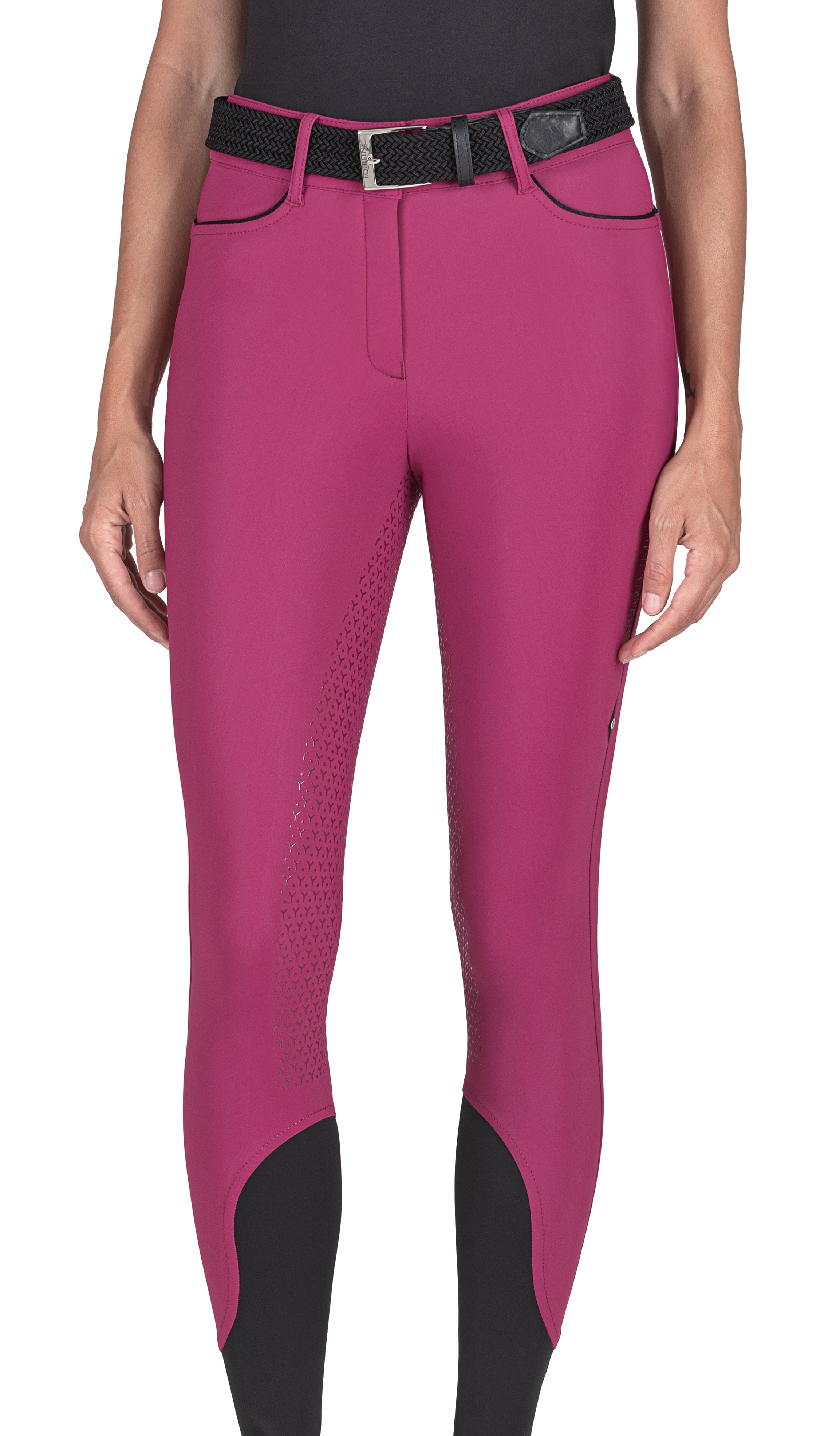 Equiline Ginger knee grip breeches - Wood Violet