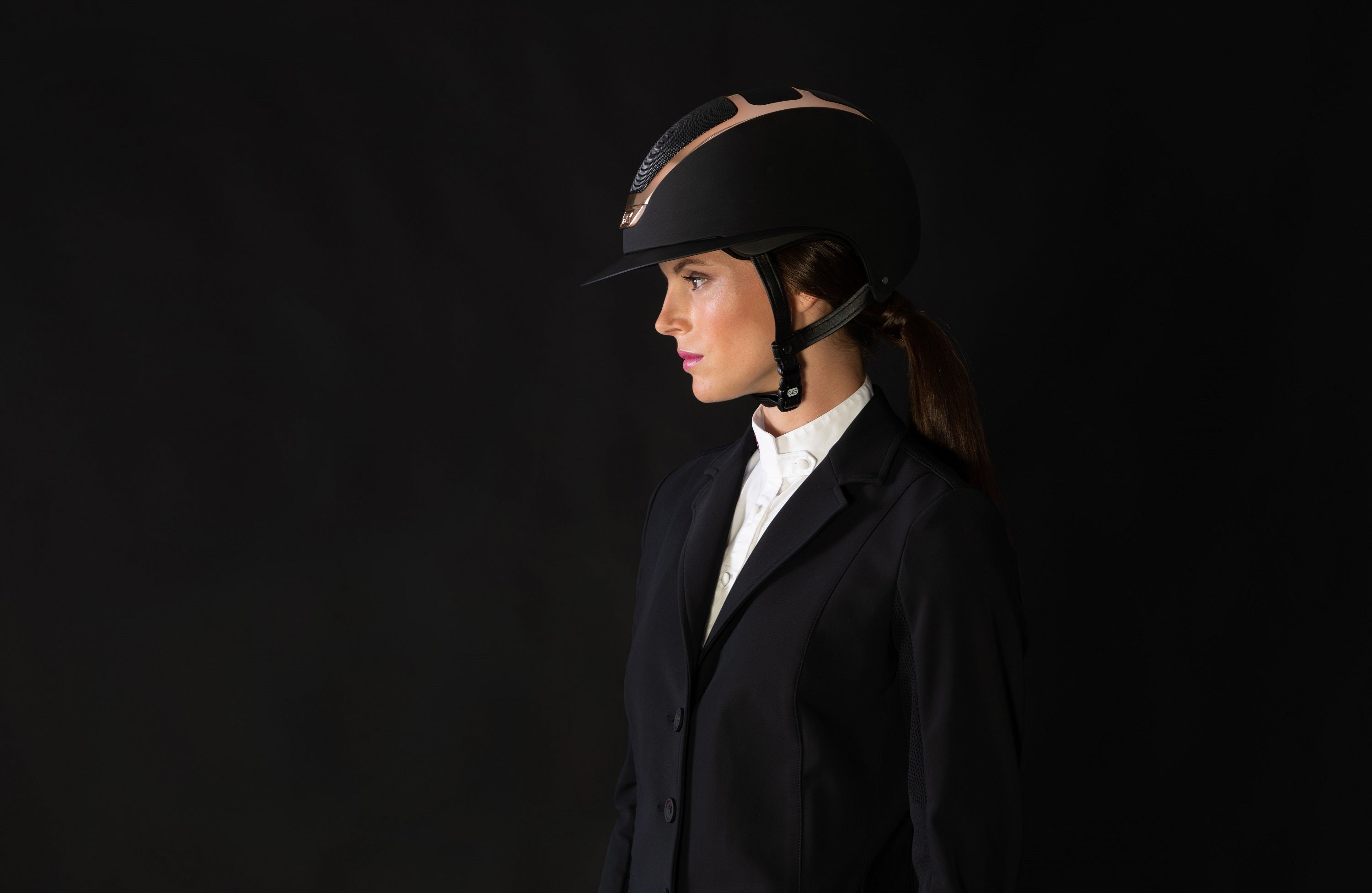 Black and Rose Gold Kask Star Lady Helmet