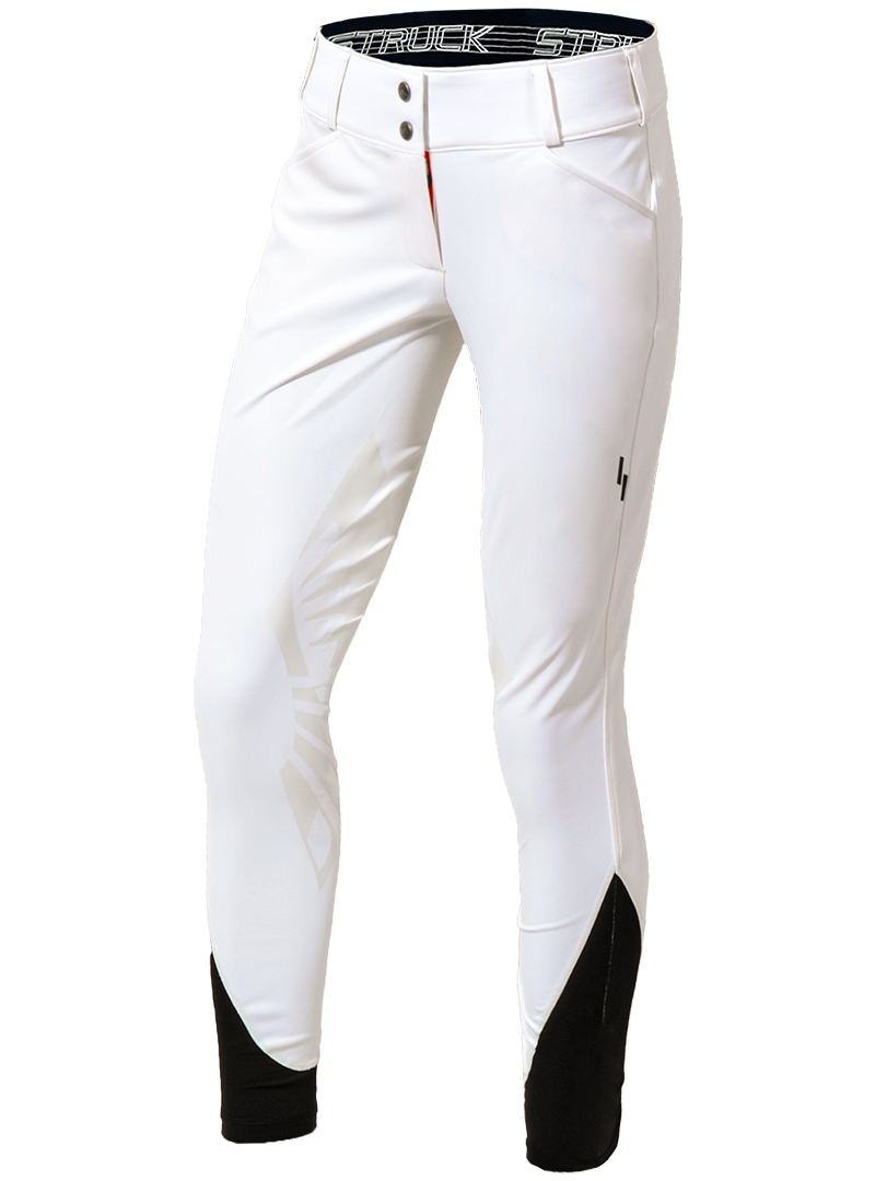 Struck 50 Series Knee Patch Breeches - White