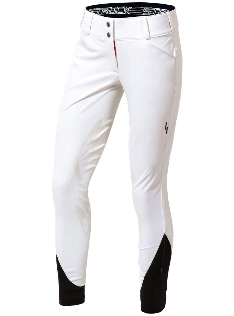 Struck 50 Series Knee Patch Breeches - White