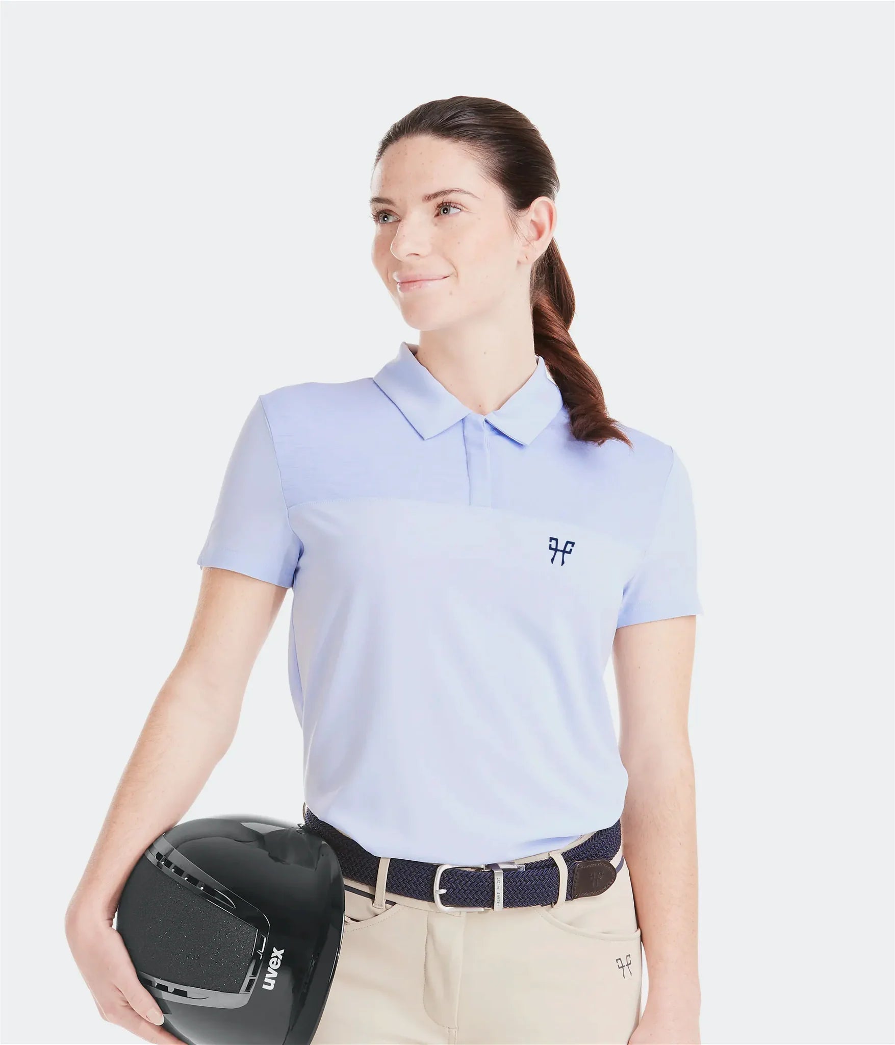 Horse Pilot AeroMesh Short Sleeve Polo Shirt - Lavendar