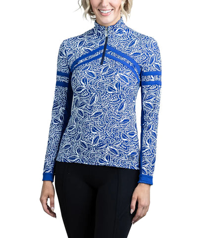 Kastel Sun Shirt - Blue Chevron