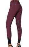 GhoDho Tinley Silicone Knee Patch Breech - Burgundy