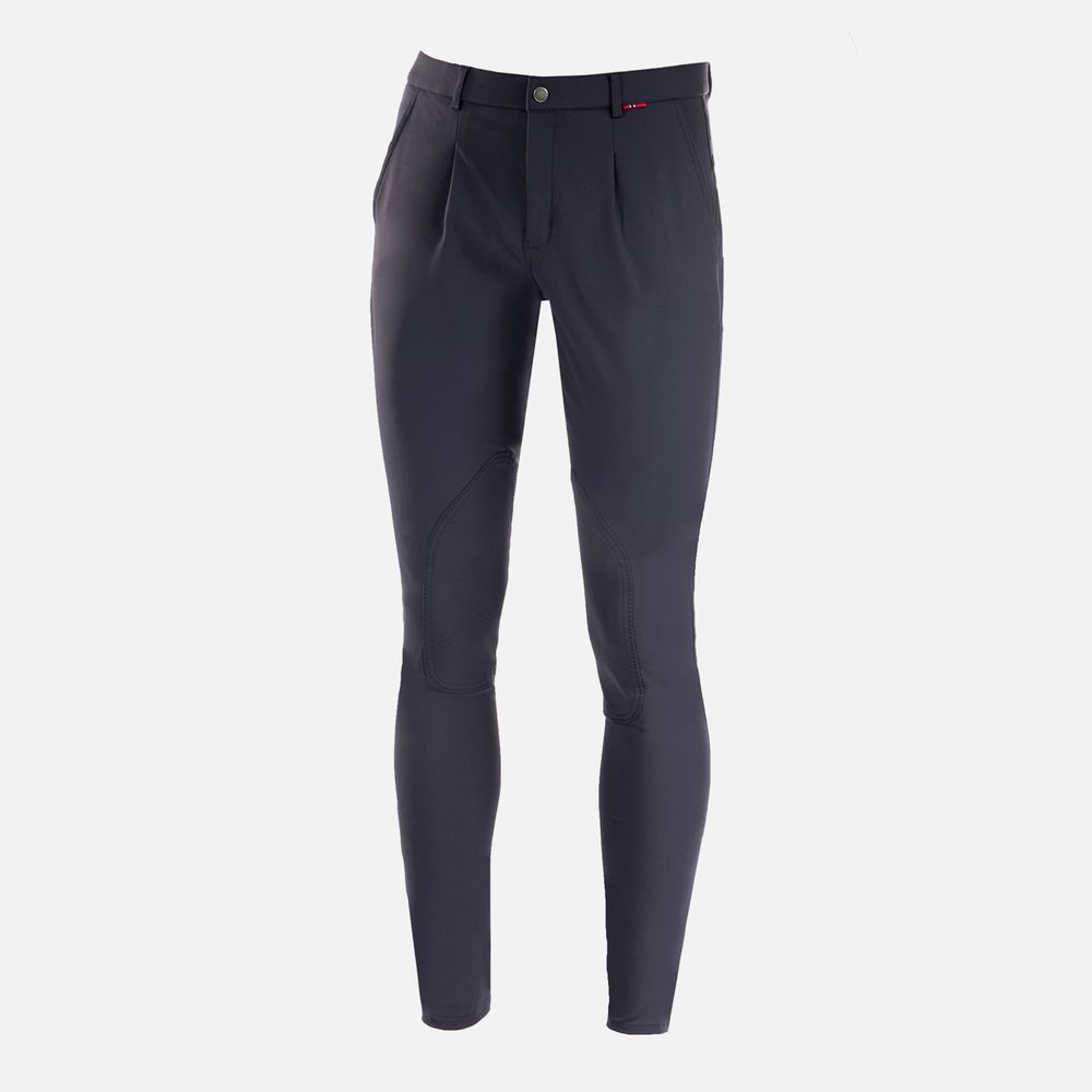 Navy Mens B Vertigo Knee Patch Hunter Breeches